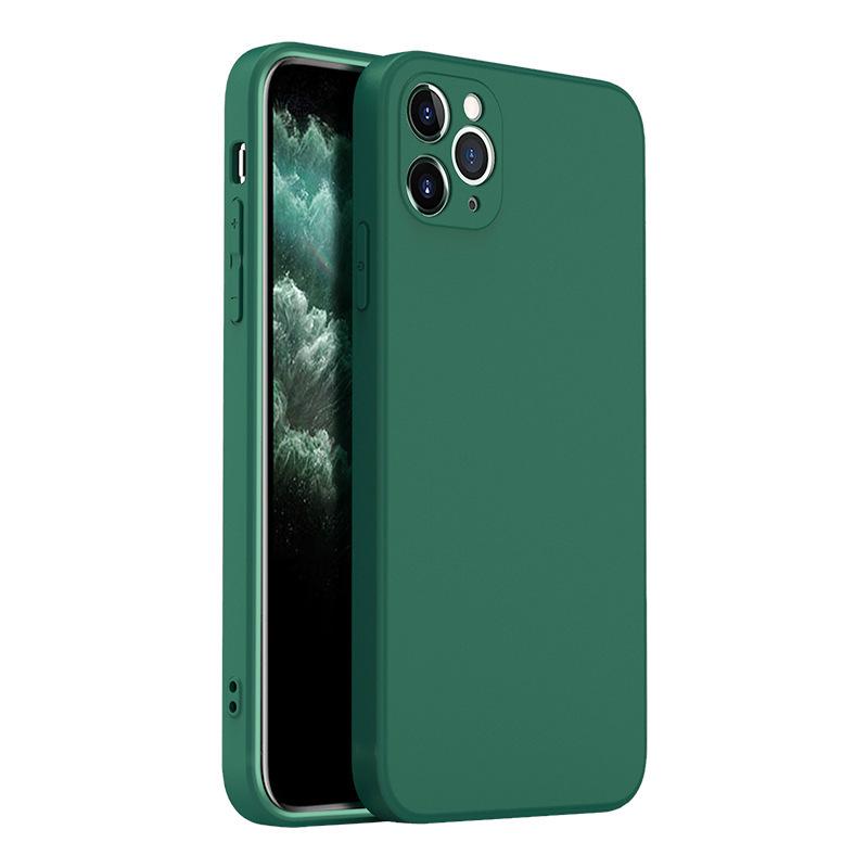 Подходит для чехла для мобильного телефона Apple 16 IPhone 13 Кубик Рубика Прямой край Apple 12 Всесторонний Противоударный 14 Однотонный 15 Защитный чехол