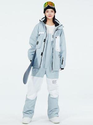 Унисекс лыжный костюм: Водонепроницаемый, Ветрозащитный Зимний Комплект с Лыжными Штанами для Сноубординга на Открытом Воздухе