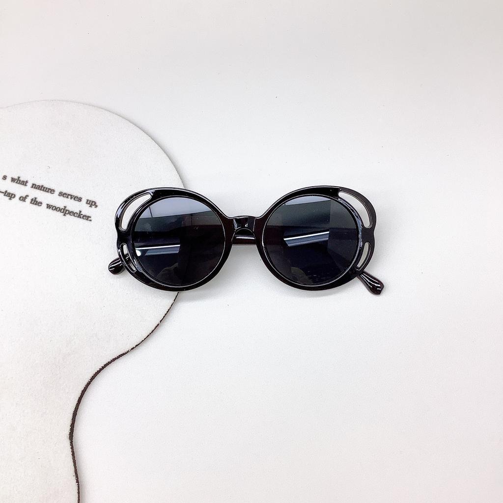 Модные детские солнцезащитные очки в круглой оправе, вогнутые солнцезащитные очки для девочек, солнцезащитные очки с защитой от ультрафиолета для мальчиков