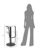 Bar Stool With Lift Destiny White Cm Ø 41X61-83