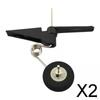 2x Tail Wheel Assembly for RC Airplane Supplies Kits Bracket Replacement Landing Gear