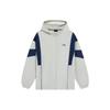 Li Ning Sport Trend Series Woven Color Block Splicing Logo Embroidery Zipper Hooded Long Sleeve Jacket Men Jackets Gray AFDT531-1