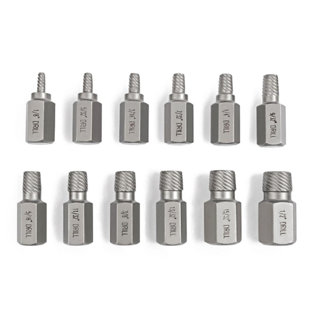 Набор из 13 винтовых экстракторов, поврежденных сломанных болтов, экстрактор винтов с шестигранной головкой