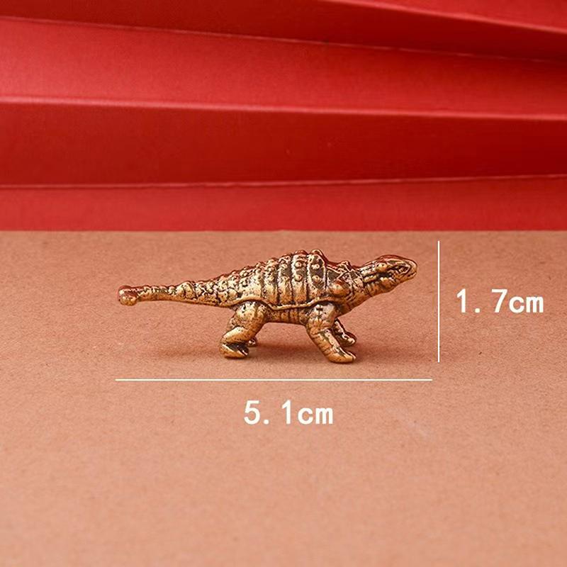 11 Kinds, Brass Dinosaur Model Decoration Jurassic Tyrannosaurus Triceratops Ankylosaurus Modeling Metal Crafts Decoration