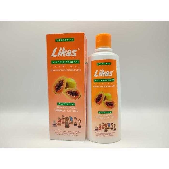 Lait Éclaircissant - Likas - Papaya - Enrichi En Enzymes - Lotion - Tous Types De Peau
