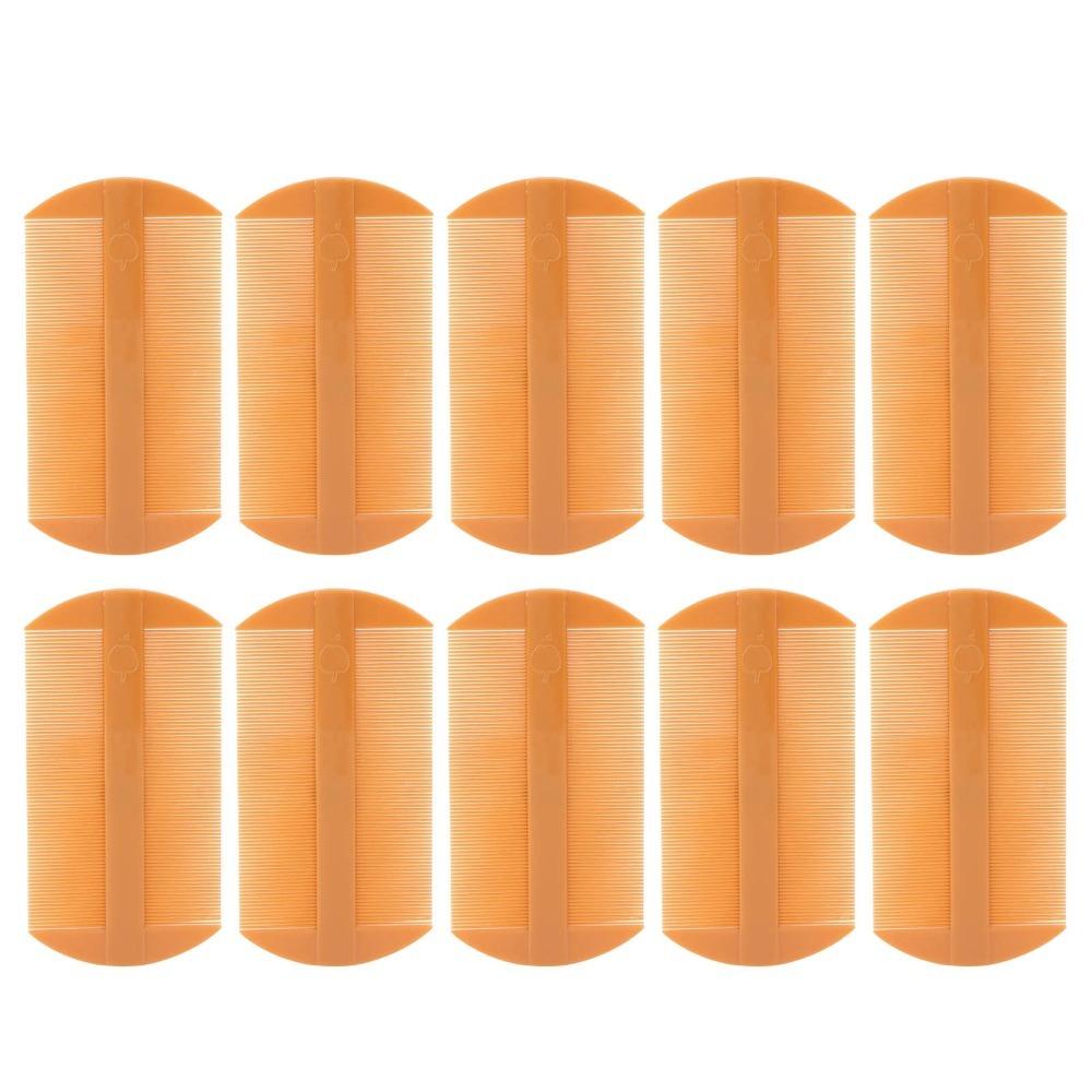 10pcs Double Sided Lice Comb Fine Toothed Reusable Fine Tooth Comb Plastic Professional Dandruff Comb Hair Grooming