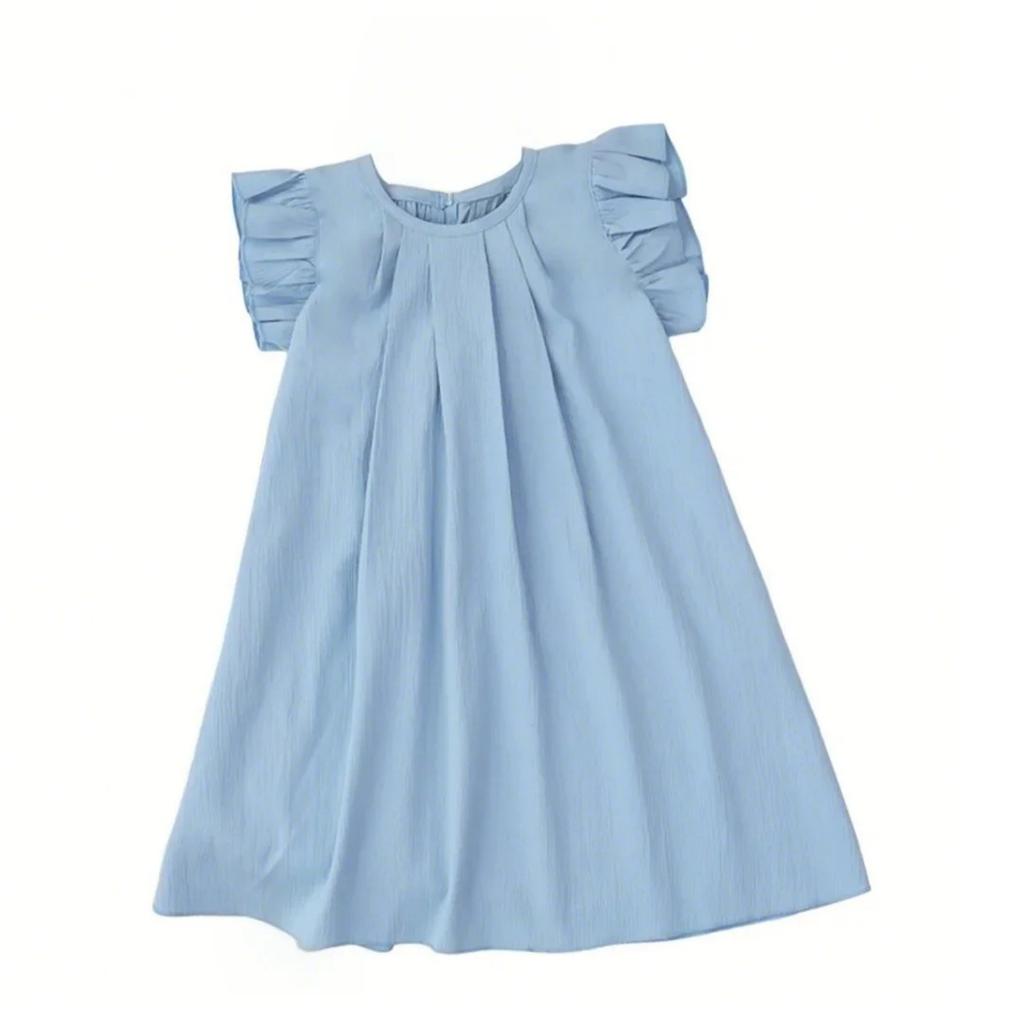 Детская юбка, кружевная юбка принцессы, платье с маленькими рукавами-крылышками