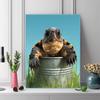 Green turtle Pattern  3pcs 100% Round Full Drill 5D DIY Diamond Painting Embroidery Cross Stitch Rhinestone Décor