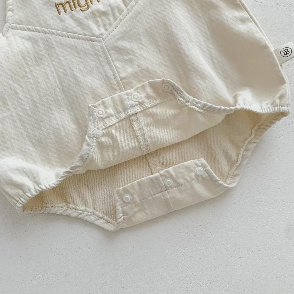 2024 New Baby Bear Romper Suit: Stylish Solid Color Short-Sleeve T-Shirt Overalls for Boys and Girls