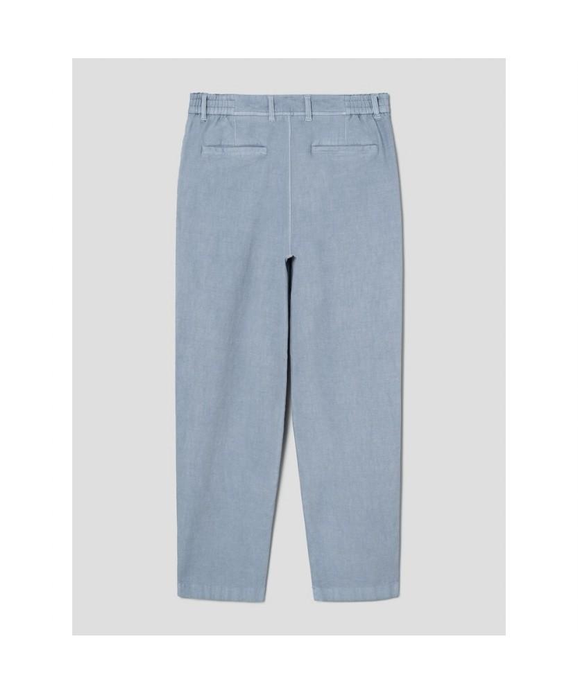SHIFT.G Garment Dyed Cotton Slacks Blue