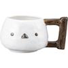 Sun Art Cute Tableware Mug, Approx. 290ml, Shimaenaga Face Design, SAN3893