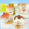 Doll Bread Flip Plush Toy Soft Fill Keychain Backpack Decorative Gift Pendant