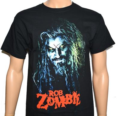 Rob Zombie Hell Billy Head Новый Официально Лицензированный Футболка Унисекс