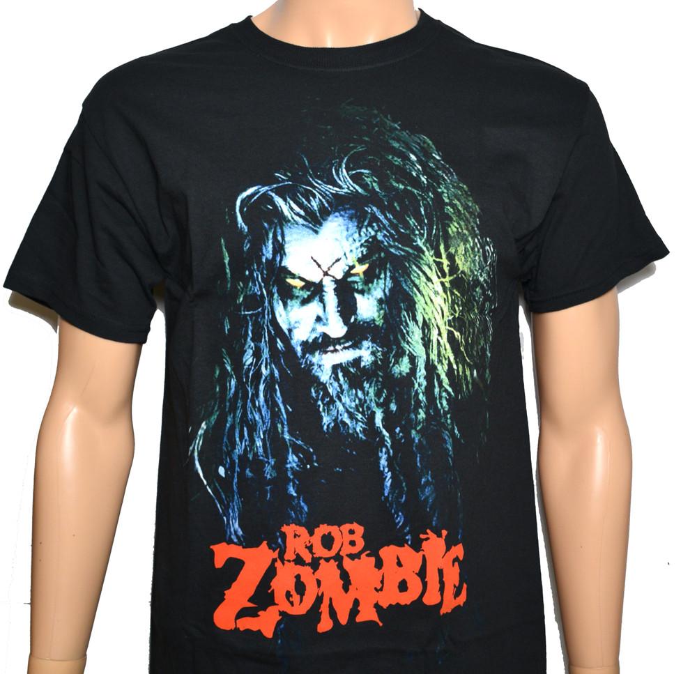 Rob Zombie Hell Billy Head Новый Официально Лицензированный Футболка Унисекс