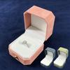 Octagonal Wedding Ring Box Single Slot Jewelry Packaging Box for Engagement Proposal