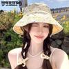 Женская цветочная двухсторонняя шляпа рыбака, летняя, с большими полями, защита от солнца и солнца