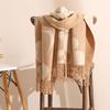 2024 Autumn And Winter New Thickened And Extended Cashmere Scarf Versatile Women'S Warm Neck Protection Scarf Double Sided Scarf Shawl