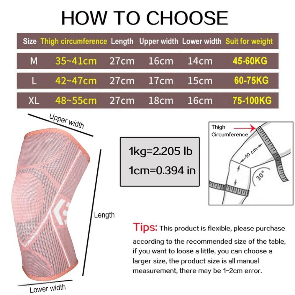 Черные Серые Розовые Наколенники Нейлон Полиэстер Защита Колен Новая Коленная Повязка