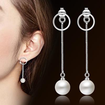 Earline Long Temperament Корейские серьги Su Жемчужные серьги, женские модели, маленькие свежие и универсальные украшения для ушей