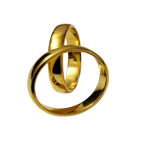 Natural Silver Band Ring 925 Sterling Silver Gold Plated Ring, Best Gift Single Ring Band