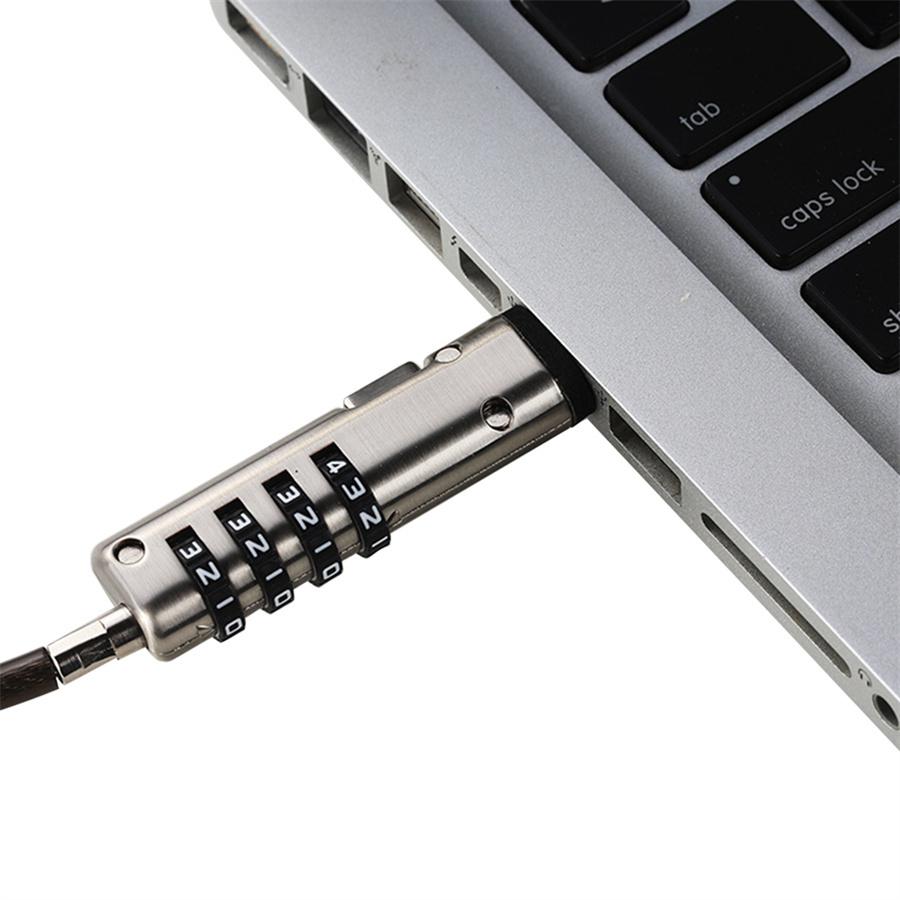 USB-порт 4-значный пароль Универсальный кабель Офисный замок для ноутбука Защитный Профессиональный Защита от кражи Безопасность Без ключа