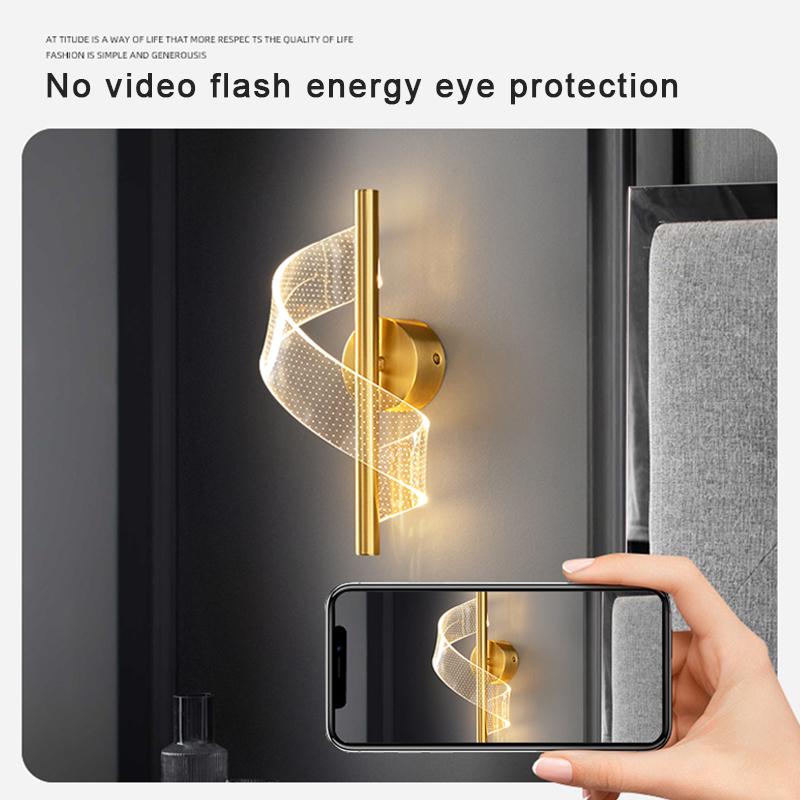 Modern Minimalist LED Wall Lamp Home Indoor Decor Wall Sconce For Living Room Bedroom Bedside Backgroud Light Decoration