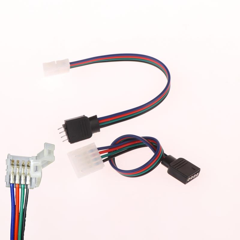 1/5 шт. 4-контактный разъем для RGBW светодиодных лент 16,5 см RGB 4-контактные разъемы для светодиодной ленты для подключения ленты к адаптеру питания