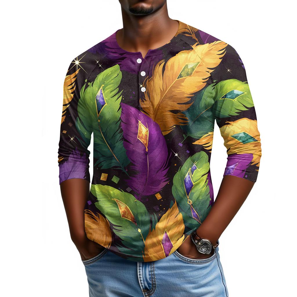 Мужской топ с рукавом реглан и рукавом три четверти