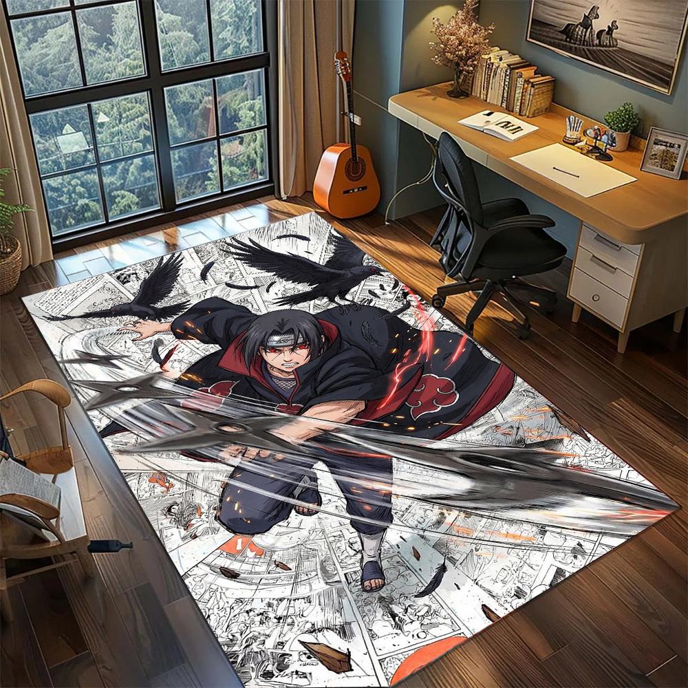 Itachi Uchiha Non Slip Decorative Rug Carpet, Washable Large Area Floor Mat Gamer Room Bedroom Home.-TING