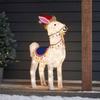 Christmas Lighted Animal Statue Glowing Furry Animal with Warm String Lights Weather-resistant