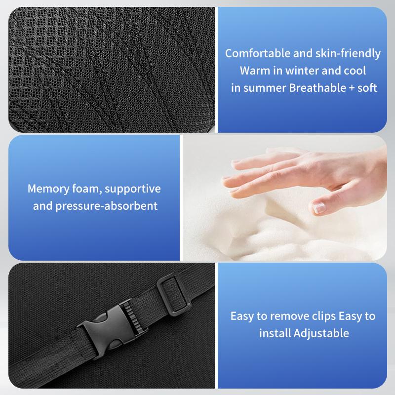 WET1 Car Headrest Lumbar Pillow Auto Neck Support Accessory For Volkswagen VW Scirocco Jetta Beetle Golf 4 5 6 Passat Polo B5