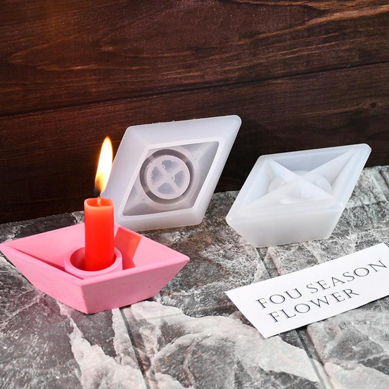 Силиконовые формы для лодок Формы для смолы Силиконовые формы в виде бумажных лодок для свечей Форма для подсвечника из смолы Силиконовые формы для заливки Для