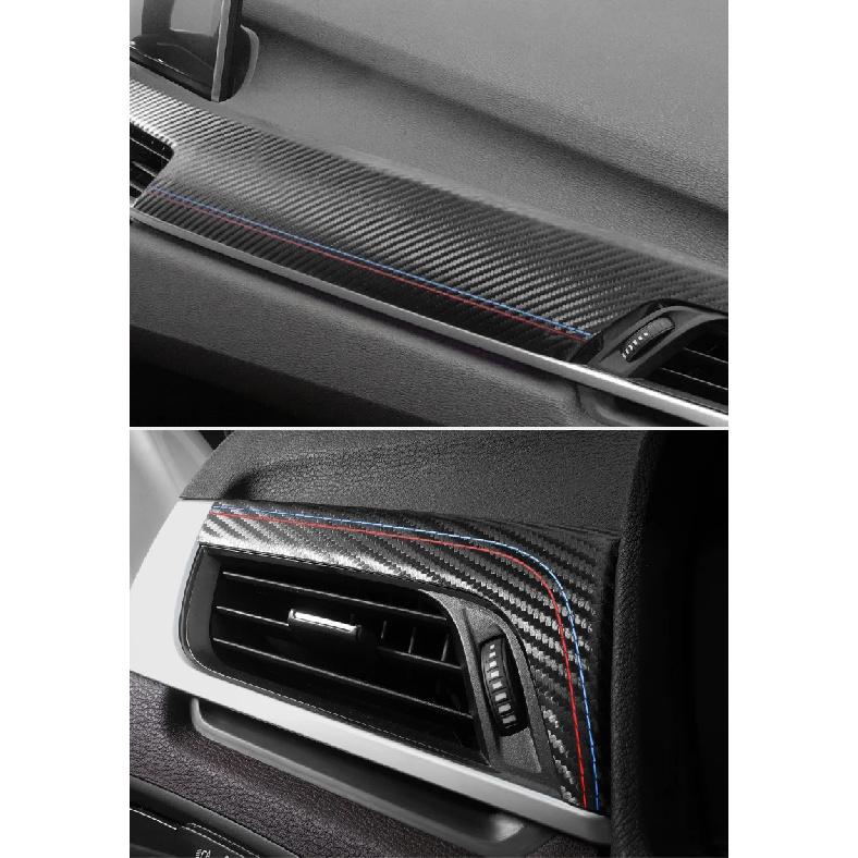 For BMW X1 X2 Serie F48 F39 Dashboard Panel Sticker Instrument Trim Cover Made of Alcantara M Performance Car Interior Accessory