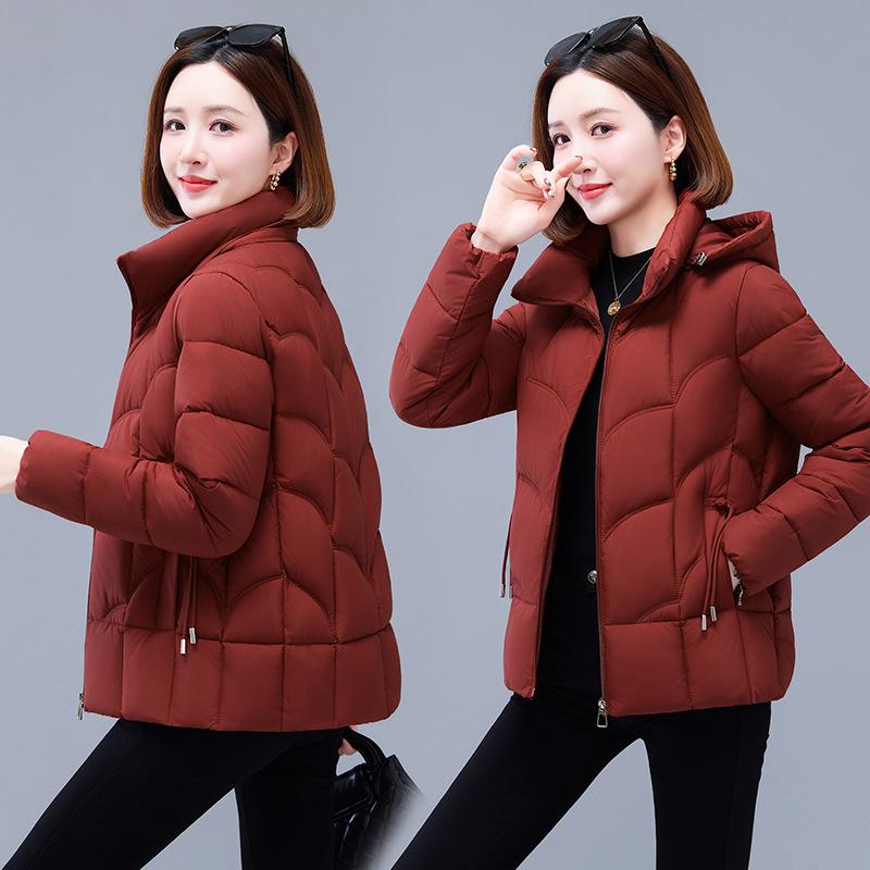 Одежда для женщин среднего и пожилого возраста, Хлопковая куртка для защиты от холода, Толстая и теплая короткая хлопковая куртка, Зимняя хлопковая куртка