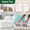 Bed Sheet Organizer and Storage Size Label Bands | Bed Sheets Set Organizers for Linen Closet Organization - Elastic Bedding Band Labels Sheet