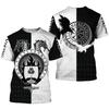 New Summer Viking Pattern 3d Printed Men T-Shirt Fashion Trend Plus Size Loose O Neck Short Sleeve Top