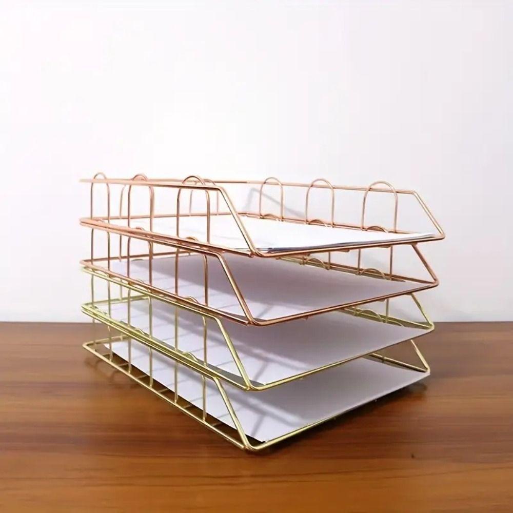 Organizer Rack A4 File Storage Basket Storage Basket Paper File Document Organizer Home