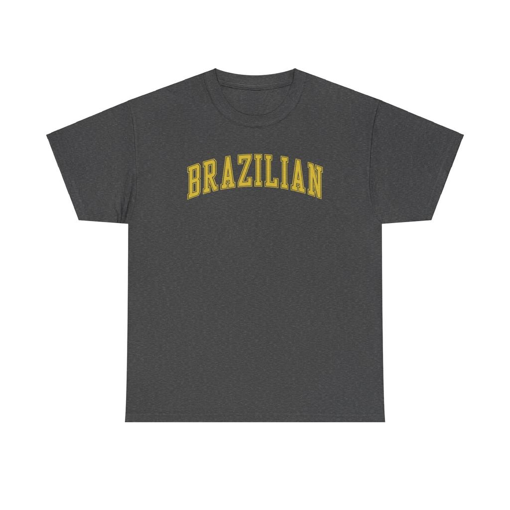 Brazilian Brazil Shirt Gifts Tshirt Tee Crew Neck Short Sleeve