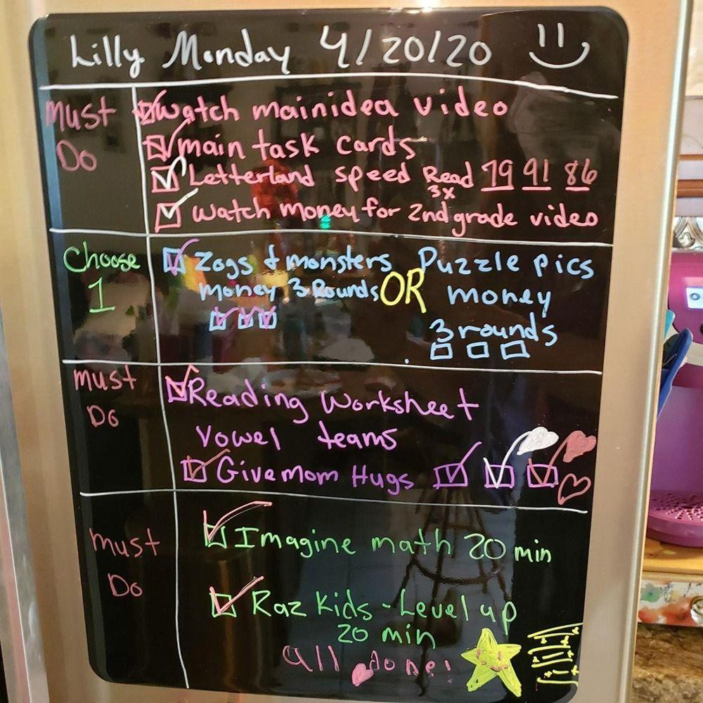 Magnetic Blackboard Stickers Schedule Magnetic Drawing Board Kindergarten Photo Props