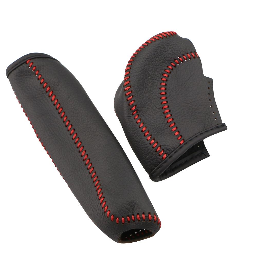 For Volkswagen VW Polo Tiguan Golf 5 6 7 Mk7 Passat B5 B6 B7 CC Jetta AT Automatic Gear Shift Knob Cover Leather Gear Collars