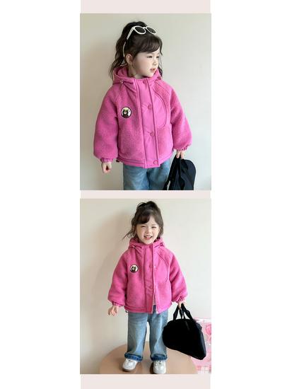 Девичья стеганая зимняя хлопковая куртка на флисовой подкладке - Модное детское пальто.