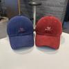 Embroidery Letter Rugged Baseball Cap Solid Color Duck Tongue Cap Fashion Sun Hat  for Women
