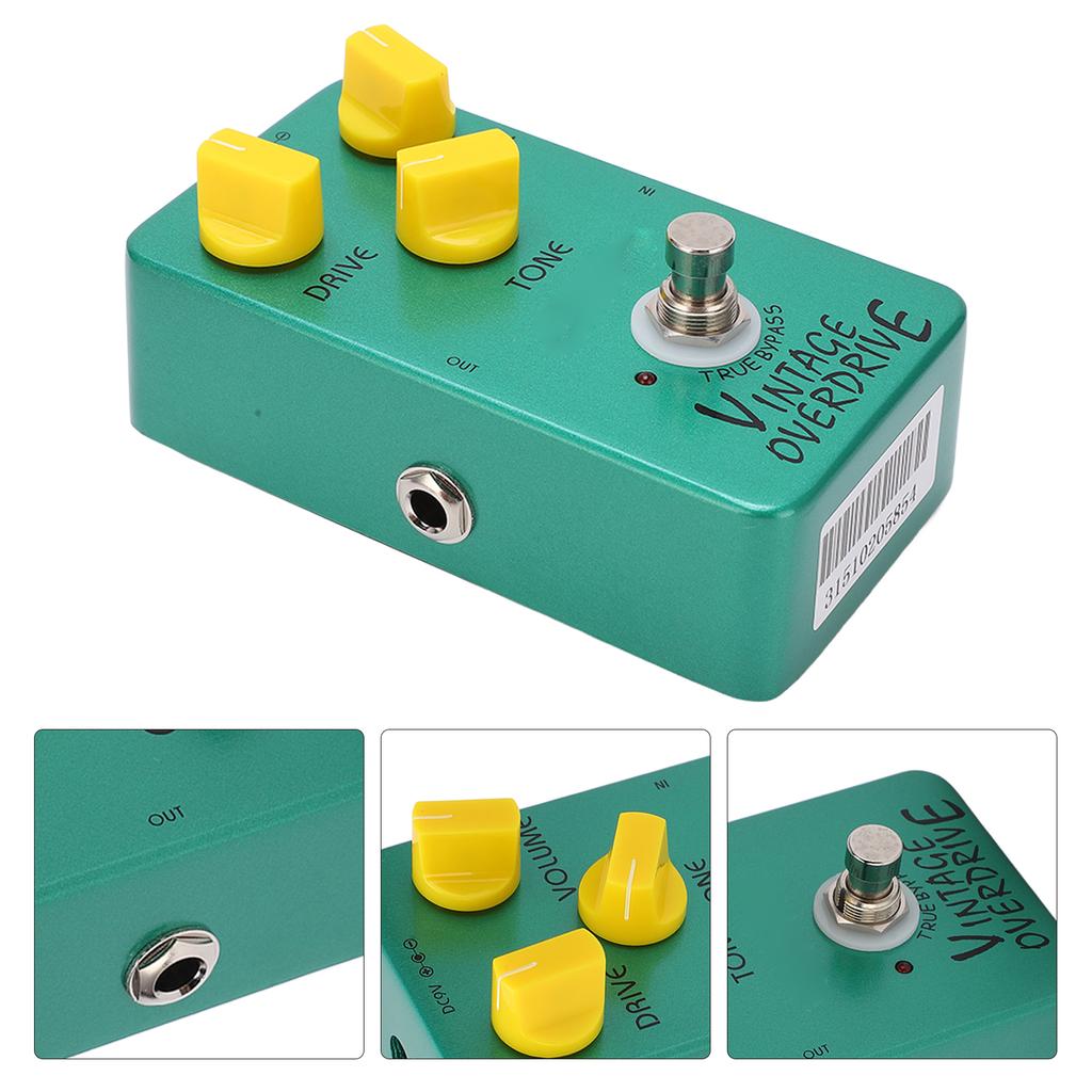 Vintage Overdrive Pedal Classic Effects True Bypass for Electric Guitar Accessories JF‑01