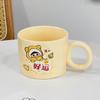 Cute Cake Cup with Lid Cartoon Ceramic Cup High Value Large Capacity Household Set Mug Girls Water Cup