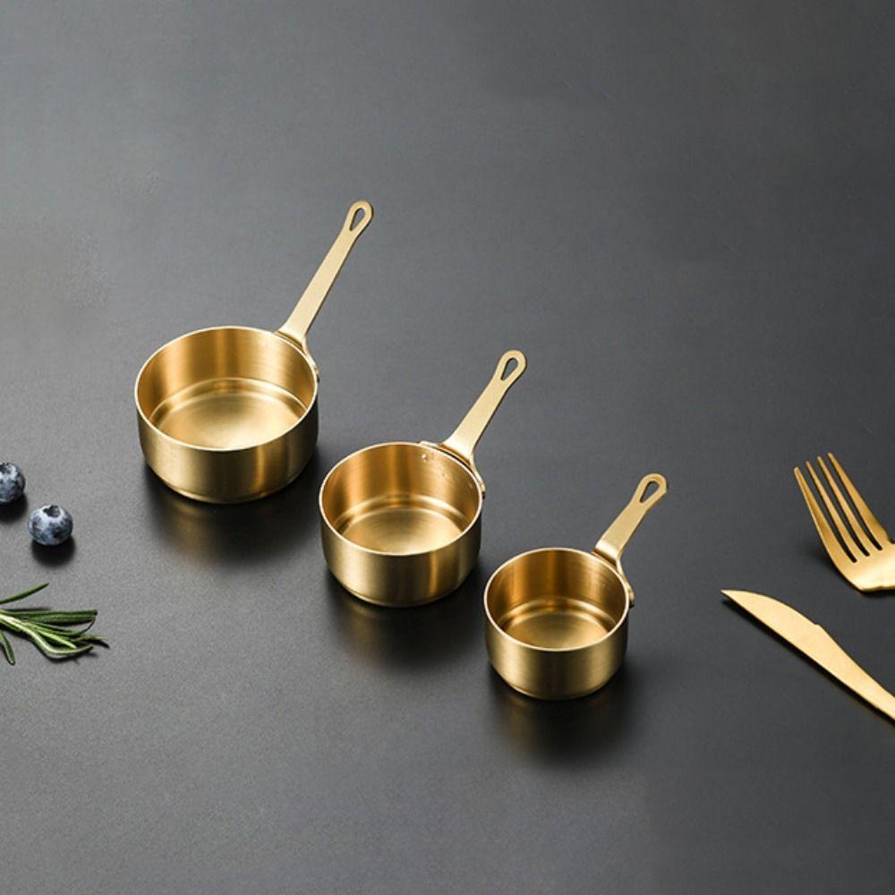 С ручкой Миска для макания соуса Нержавеющая мини-кастрюля Мерный стакан Миска для приправ Стейк