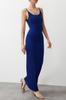 Women's Dress New Season Fashion Sax Strap Maxi Knitted Dress
