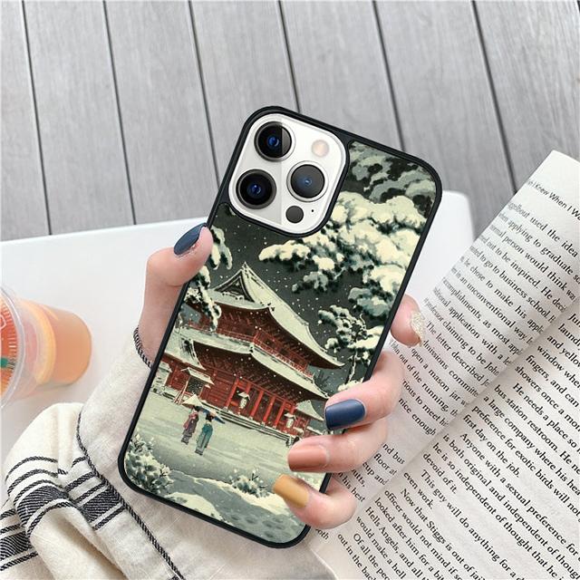 Укиё-э Японский стиль Искусство Живопись Чехол Для iPhone 17 Air 15 16 14 13 12 Pro Max 11 Pro Max Plus Чехол для телефона