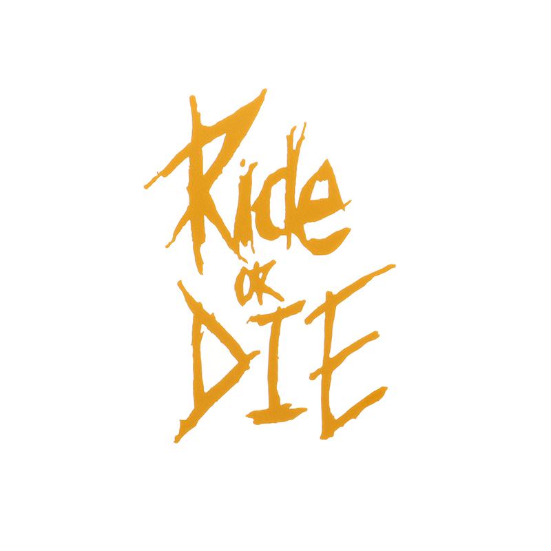 1pc Bike Frame Sticker Ride Or Die Top Tube Sticker Decorative Bicycle Decals Frame Stickers Bike Stickers Bike Decal