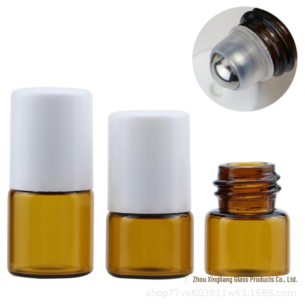 Флаконы-роллеры из коричневого стекла - 1 мл, 2 мл, 3 мл для духов, эфирных масел и крема для век