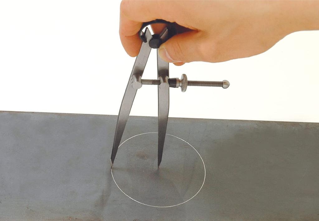 Стальной компас Shinwa Sokutei с пружиной 73059